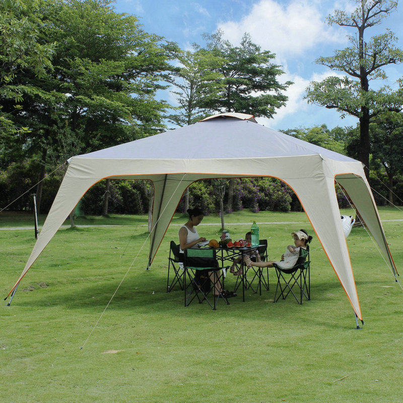 厂家直销人多人遮阳棚防晒凉棚10-15户外露营野餐加厚防雨天