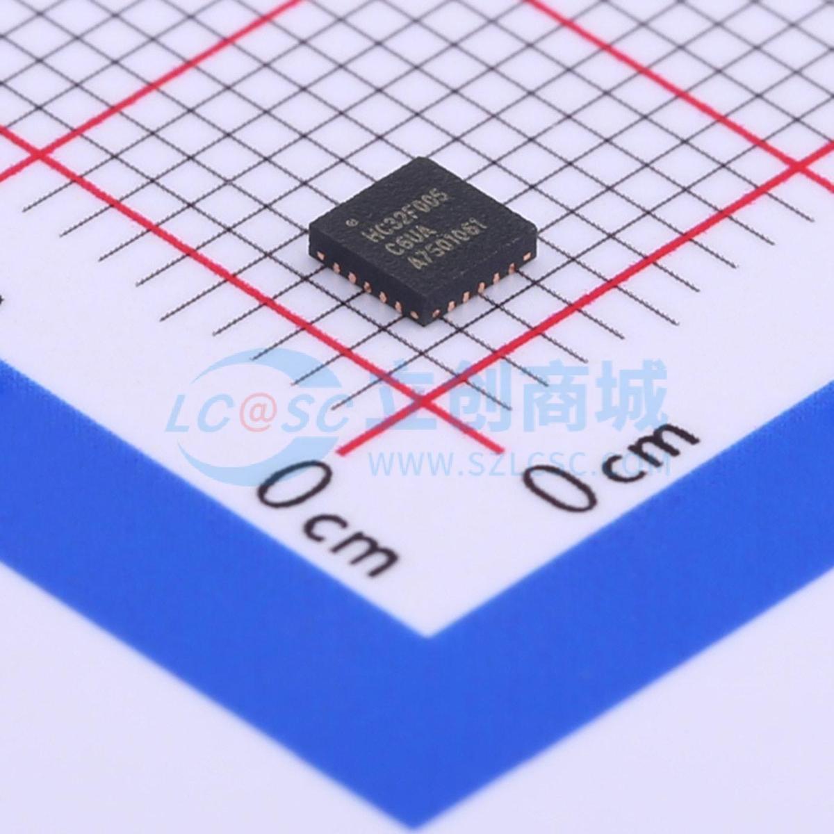 单片机(MCU/MPU/SOC) HC32F005C6UA-SFN20TR QFN-20-EP(3x3) 原装