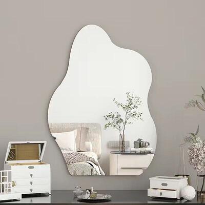 云朵智能led异形镜挂墙式主卧梳妆台镜子桌面壁挂带灯发光化妆镜