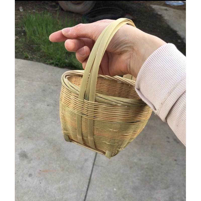 儿童提篮小拎篮火锅配菜篮花篮采摘篮子幼儿园跳舞篮表演道具竹篮,特色手工艺,竹编/竹雕,淘宝优惠券,粉丝福利购,淘宝优惠卷