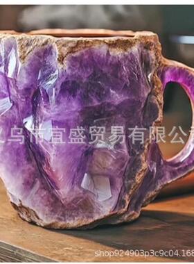 s  s树脂工艺品仿矿物水晶咖啡杯