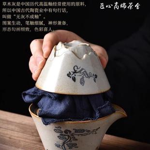 便携式 家用办公室复古 茶具旅行小套装 快客杯一壶二杯户外随行日式