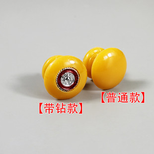 单孔塑料自攻螺丝拉手柜门床头柜橱柜柜抽屉小拉手 圆形把手