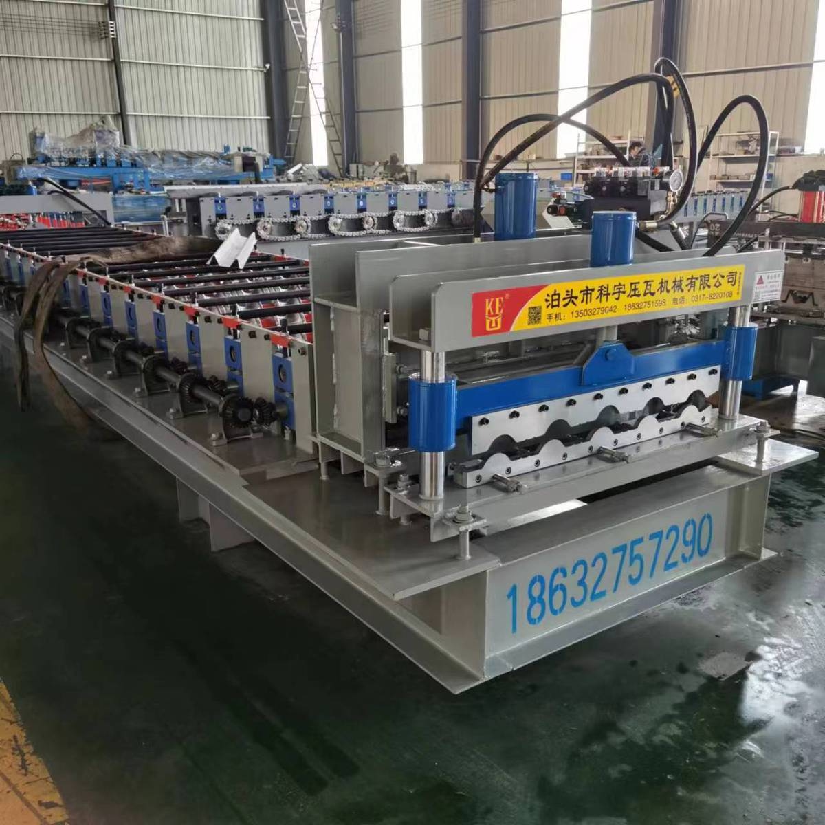 800防树脂琉璃瓦机竹筒琉璃瓦设备防压琉璃瓦全自动数控树脂瓦机