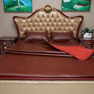 【整张】水水牛头层牛皮凉席皮1.8m床加厚1.5米软席