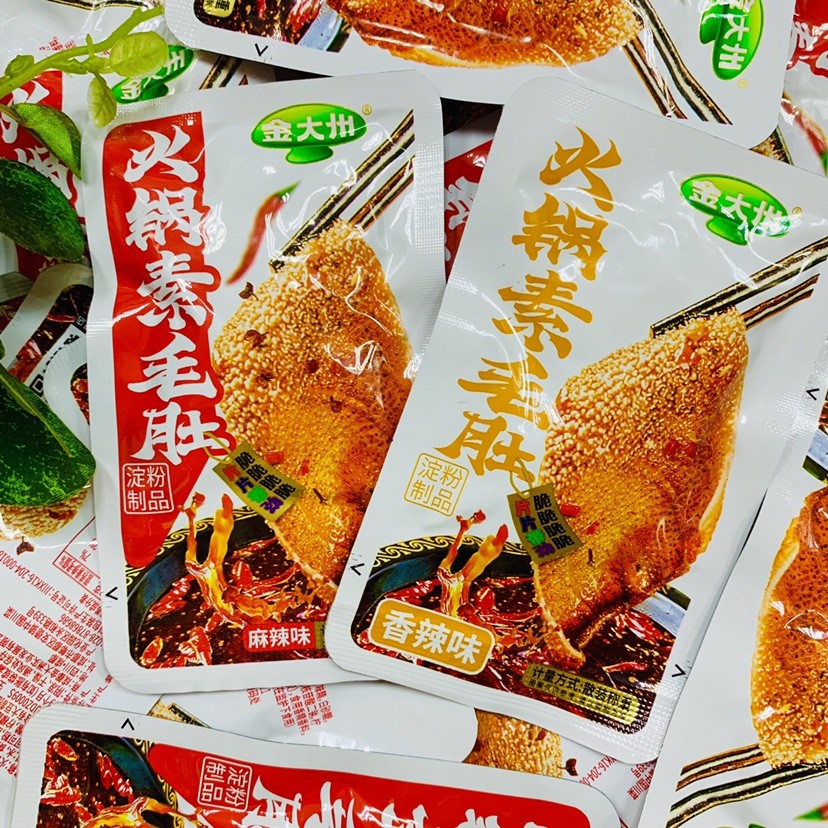 速发金大洲火锅素毛肚麻辣香辣味即食辣条零食四川特产魔芋爽独立