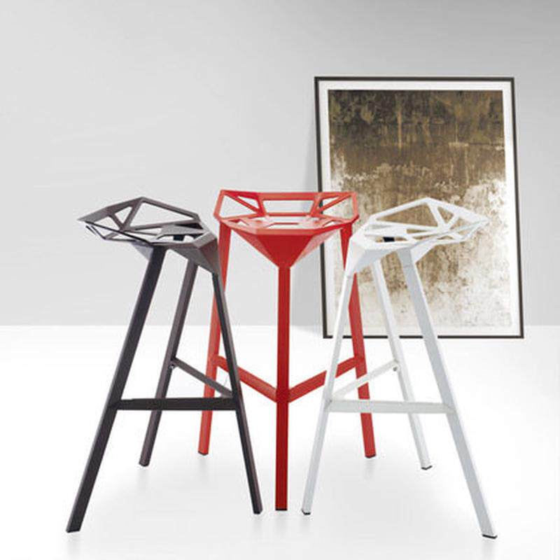 三脚变形金刚椅休闲椅吧台椅吧台桌高脚吧凳创意吧椅铁艺几何椅子