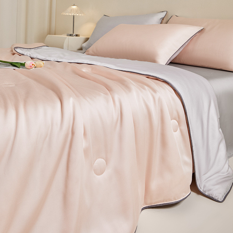 莱感天丝夏被夏季凉赛尔冰丝夏凉被空调被可机洗薄被子四件套批发