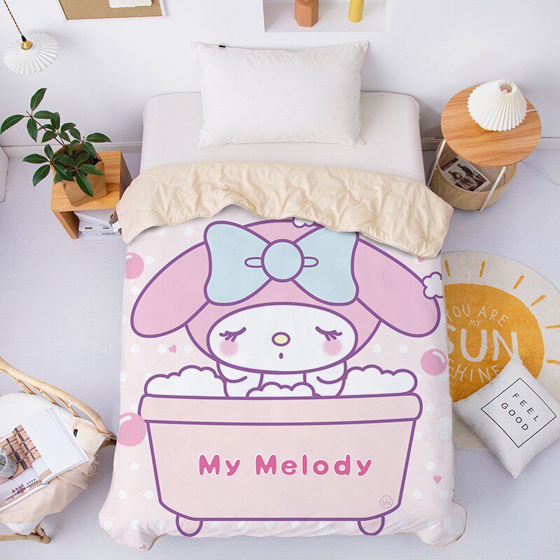 夏凉被女孩美乐蒂可爱库洛米学生宿舍空调被子儿童可机洗夏