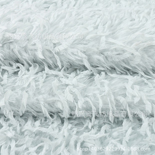 羽妃绒布长毛绒托卡服装鞋帽家纺宠物抱枕面料全涤素色长毛绒