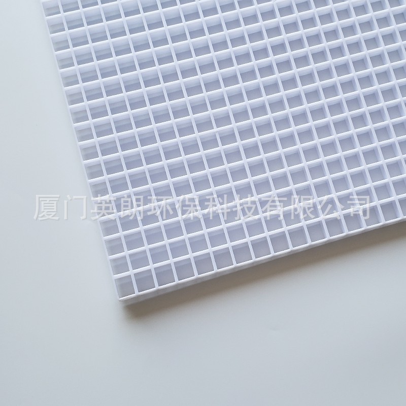 教室灯图书馆塑料格栅、抗uv灯hips+gpps格栅片、白色防眩目网格