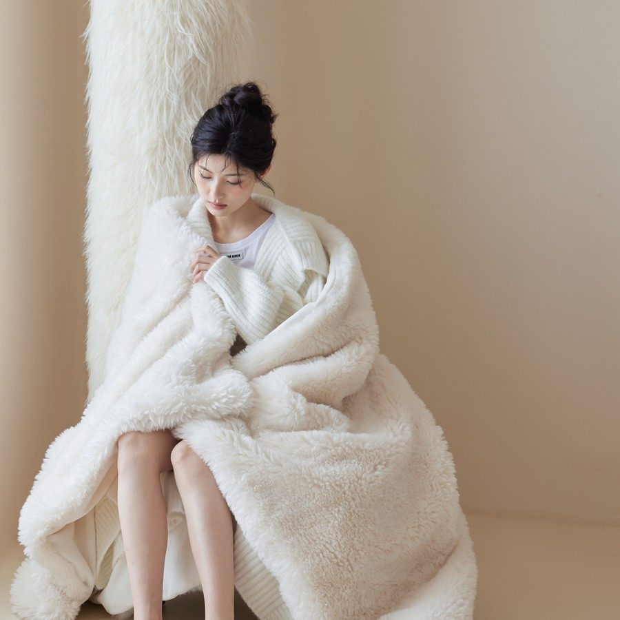 秋冬加厚保暖澳州卡达尔羊毛绒加绒沙发盖毯休闲毯双面毛毯毯子,床上用品,休闲毯/毛毯/绒毯,淘宝优惠券,粉丝福利购,淘宝优惠卷