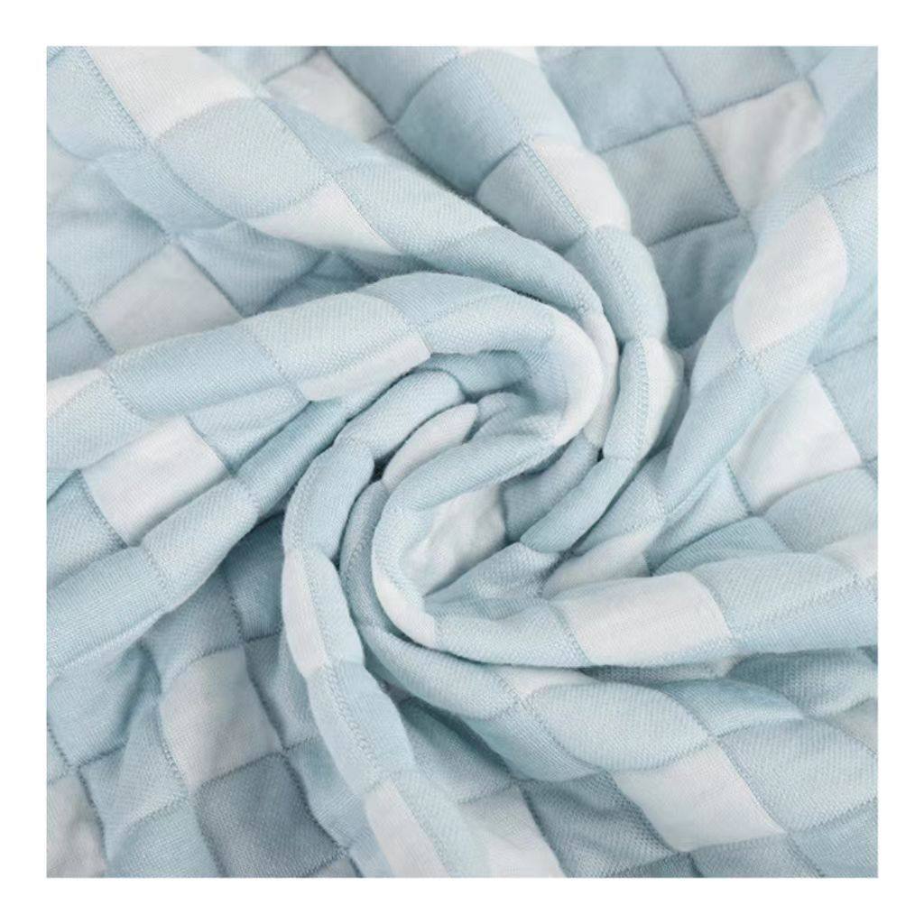 32s方格竹纤维提花夹婴  被套棉布童抱被保暖衣布料 现货直供,纺织面料/辅料/配套,棉麻面料,淘宝优惠券,粉丝福利购,淘宝优惠卷