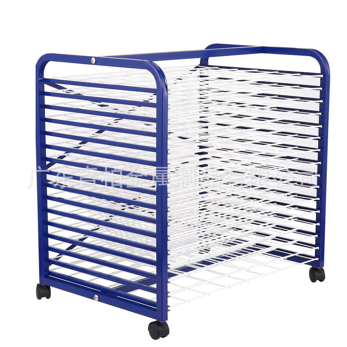 多层落地式油画丝网晾画架美术画室工作室干燥架纸张晾干架带轮