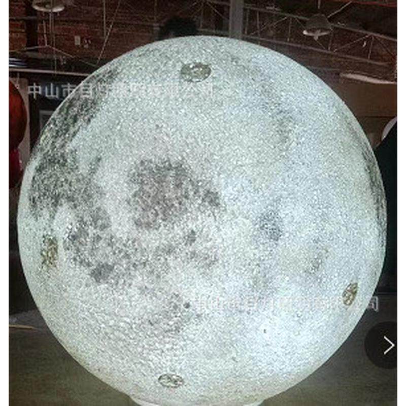 月球灯月亮吊灯设计师户外灯酒吧氛围灯装饰灯具3d打印星球灯创意