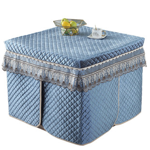 烤火桌子罩套长方形冬季加绒加厚茶几桌布火架被定制电炉罩子新款