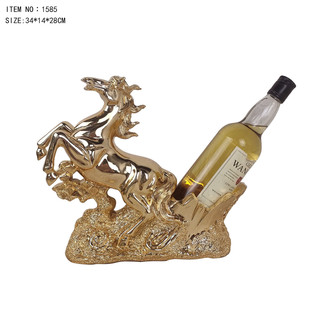 树脂红酒架摆件马装饰品摆件物架摆设工艺品欧式客厅酒柜创意家居
