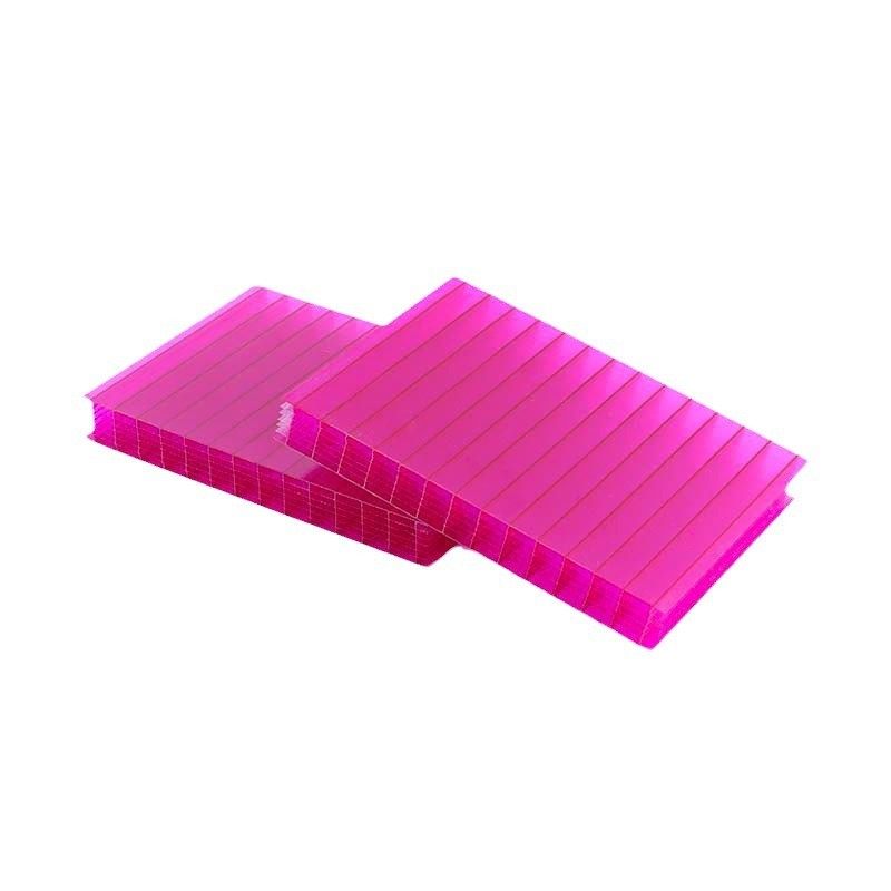 源头供应采光温室顶棚阳光板户外透明pc中空板板矩形幕墙插接七层