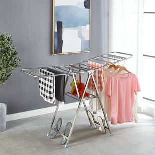 供应19方-19φ翼型晾衣架系统折叠全钢晒衣架落地式厂家批发