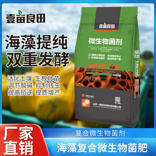 海藻复合微生物菌肥促生根壮苗水溶冲施土壤根活化浇发酵菌肥