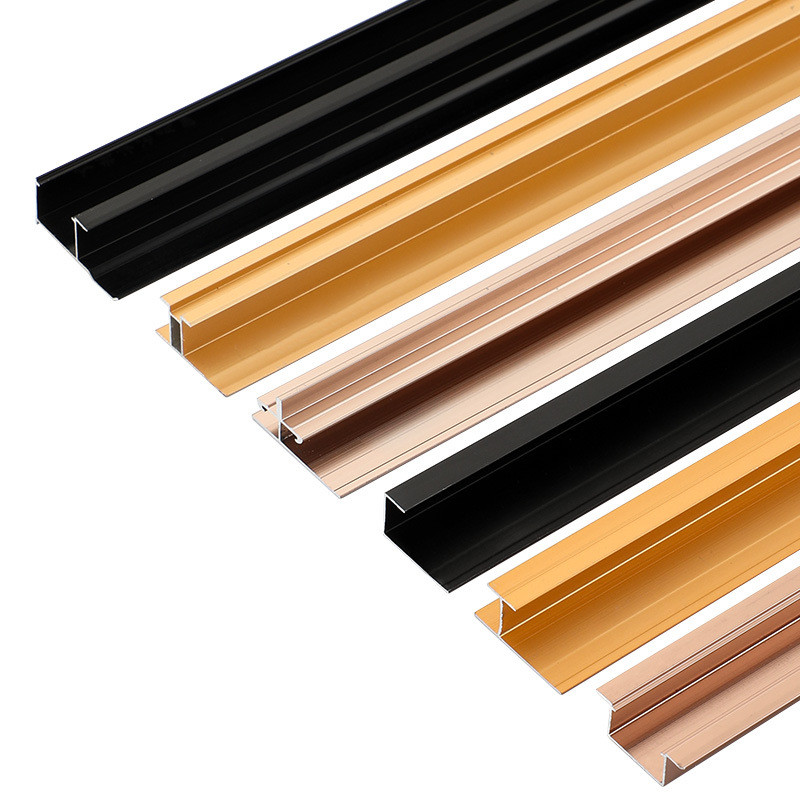 5厘9厘护墙板木饰面收边条铝合金尖阳角包边条金属工字线收口阴角
