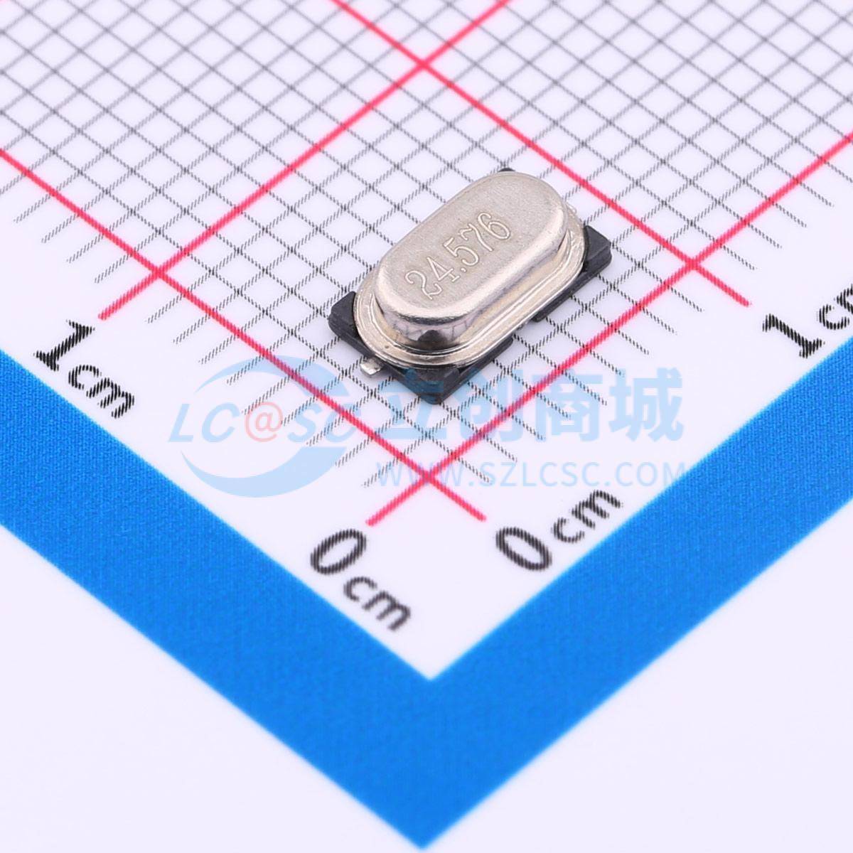 无源晶振 S47SMD24.576M12PF10R4P30B3 HC-49S-SMD-4P-Mini 24.57