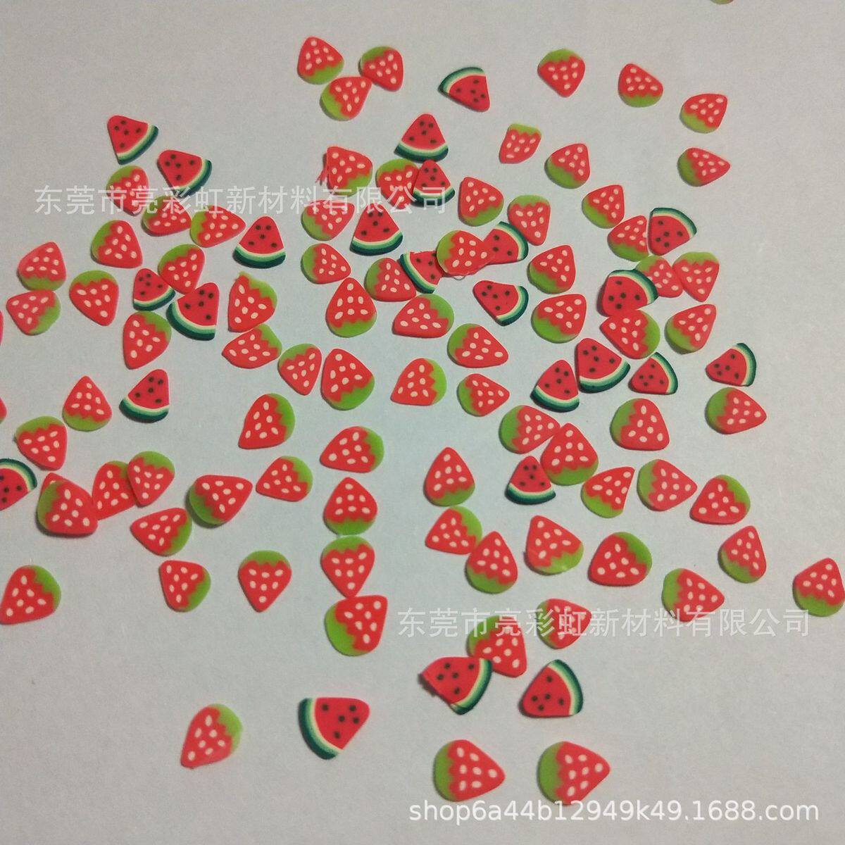12系列款水果形亮片异形彩片软硅胶陶色流沙填充滴胶箱包用闪亮片