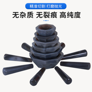 包邮 天然玛瑙研钵棒实验室厂家 研磨乳钵配套球磨罐60mm80mm100mm