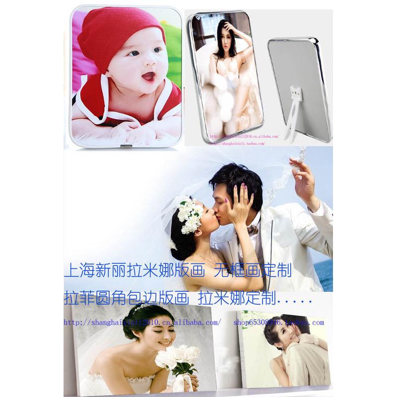 摆台水晶版画摆台创意木版画制作拉米娜照片摆台婚纱照放大