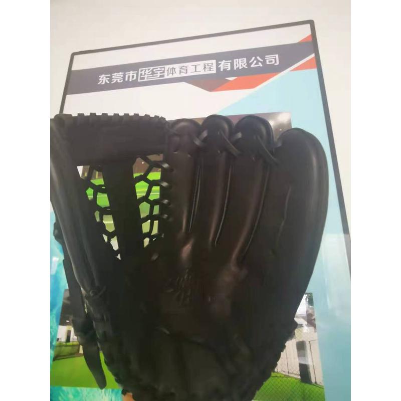 牛皮棒球手套12.5inch棒/壘球通用款指背pu手套棒球