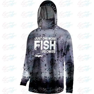 fish面罩围脖户外轻薄连帽衫 路亚垂钓服 钓鱼服防晒冰丝感长袖