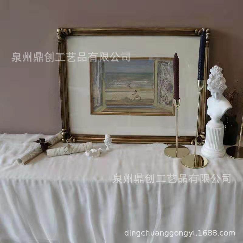 鼎创大画框画框创意相框艺术装饰复古美式相框手工树脂相框方形框