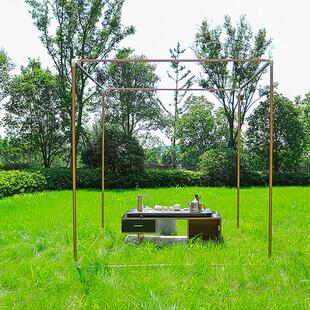 户外庭院茶寮帐篷蚊帐支架遮阳棚阳台框架别墅简易亭子室外便携厂