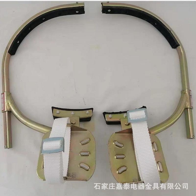 电工脚扣爬杆器加厚上树爬鞋木杆铁鞋脚扎子爬树用工具