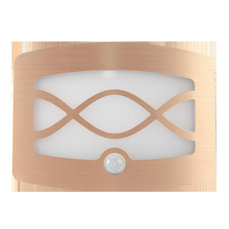 过道灯创意欧式仿古led户外红外感应可调光橱柜卧室壁灯供