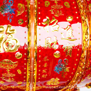 高档led50#360旋转水晶红灯笼大门结婚过年户外喜庆吊灯灯具