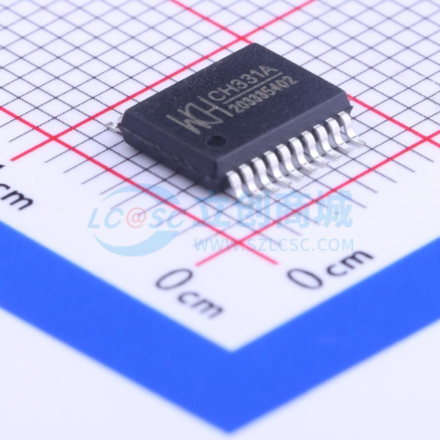 USB转换芯片 CH331A SSOP-20-208mil 原装正品 电子元器件配单