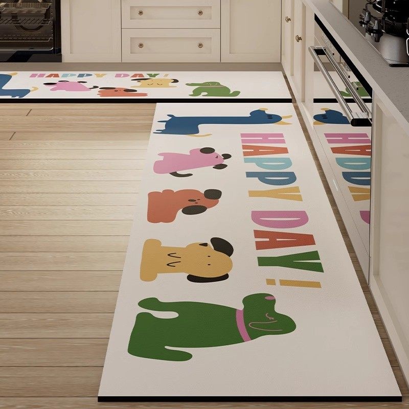 厨房地垫防滑防油专用脚垫洗手台台面吸水垫家用可擦免洗长条地毯,居家布艺,厨房地垫,淘宝优惠券,粉丝福利购,淘宝优惠卷