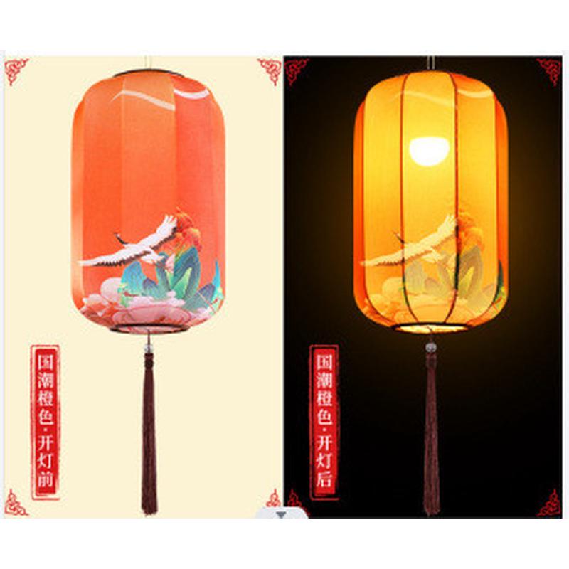 国潮灯笼装饰中国风饭店网红吊灯户外布置新年景区不夜城灯笼笼墙