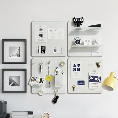 毛毡板留言板洞洞板照片墙软木板公告栏墙贴幼儿园免打孔不伤墙