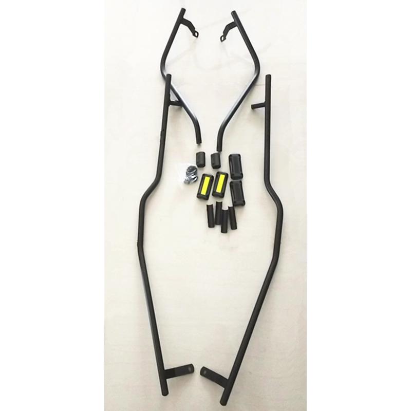 适用豪爵踏板摩托车速道VD125/HJ125T-53碳钢保险杠改装护杠原厂