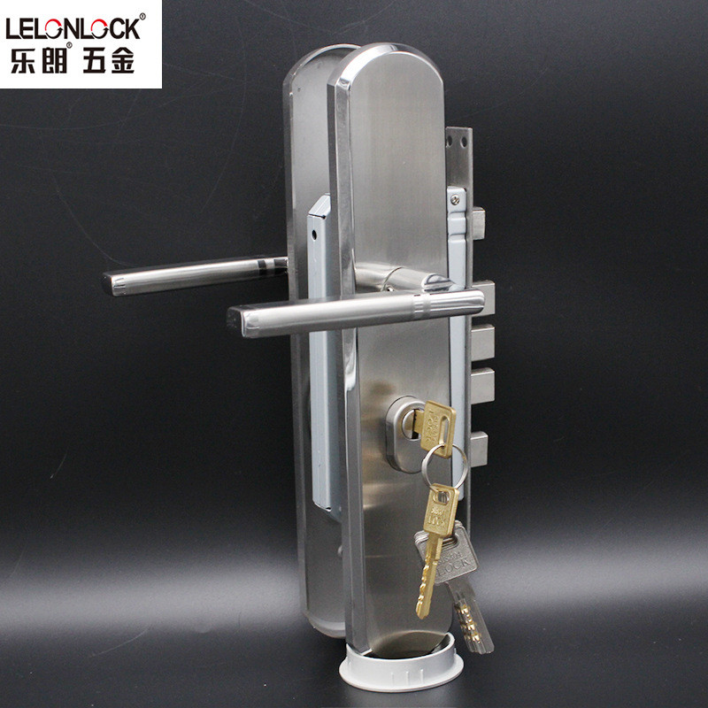 批发不锈钢304别墅大门面板锁 6068木门锁执手锁防盗门锁