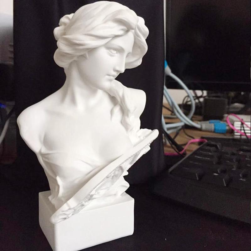 树脂摆件美术教具绘画素描头像人像雕塑模型家居书房欧式装饰品图片