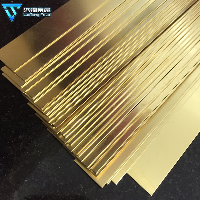 厂家直销h59零切黄铜排铜条拉丝黄铜板铜棒实心四方棒耐磨批发cnc