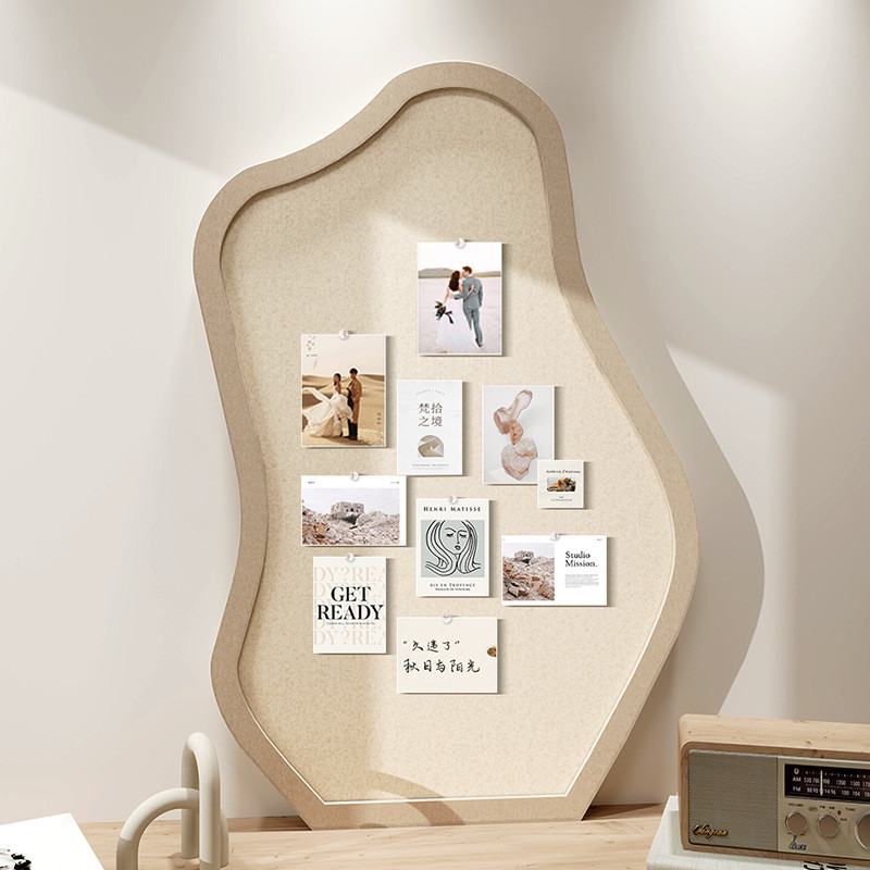 展示背景墙板留言板软木板装饰创意组合相框毛毡墙贴