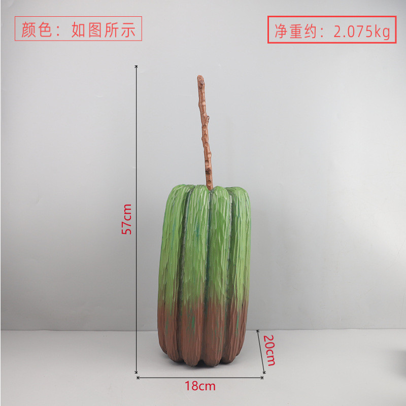 北欧创意树脂水果电视柜南瓜艺术装饰摆件玄关餐厅民宿梨家居饰品