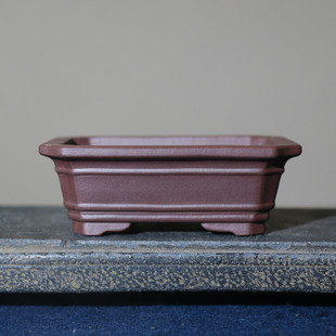 盆长方形盆景紫砂花盆手工盆古典仿古盆禅意盆名家蒋红翠荆阳一族