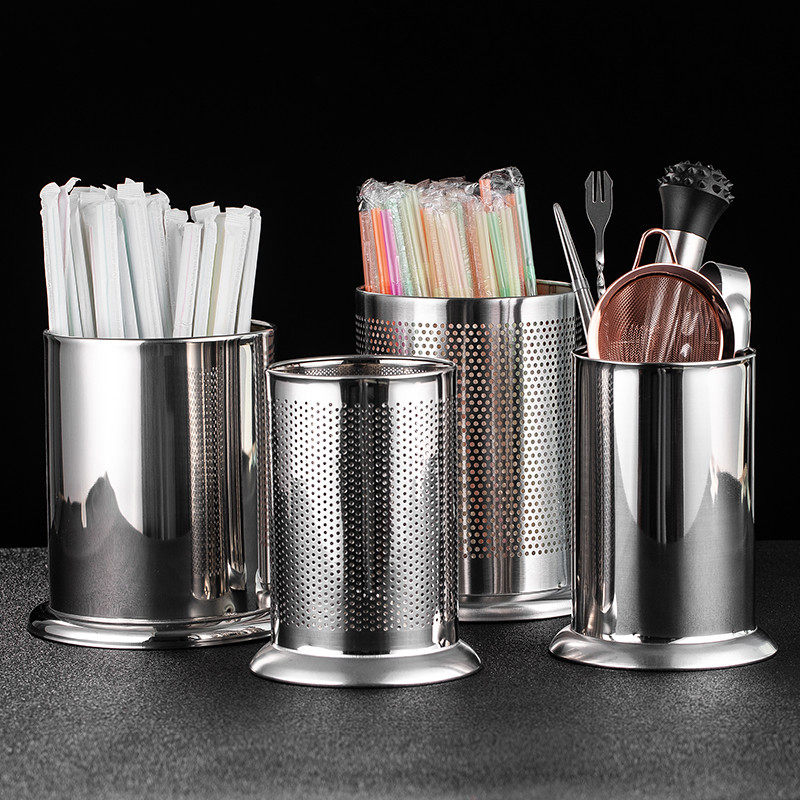 筷子筒304不锈钢吧台吧勺桶吸管桶调酒工具奶茶店收纳筒吸管筒多,餐饮具,餐具笼/架,淘宝优惠券,粉丝福利购,淘宝优惠卷