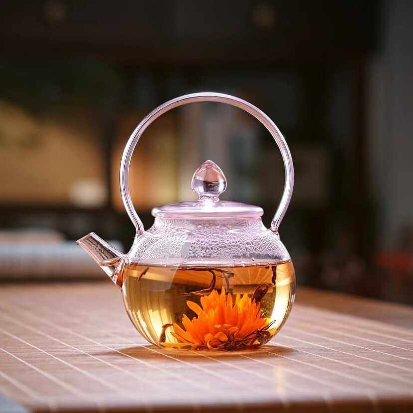 明信唐小号300ml提梁壶女士粉红色耐热玻璃泡茶带过滤花茶壶烧煮,餐饮具,茶壶,淘宝优惠券,粉丝福利购,淘宝优惠卷