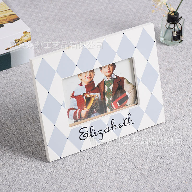 创意木质相框摆台创意相架6寸照片框场记板欧式儿童装饰品小摆件